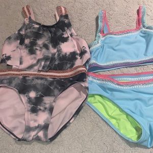 Justice swimsuits Lot of 5
